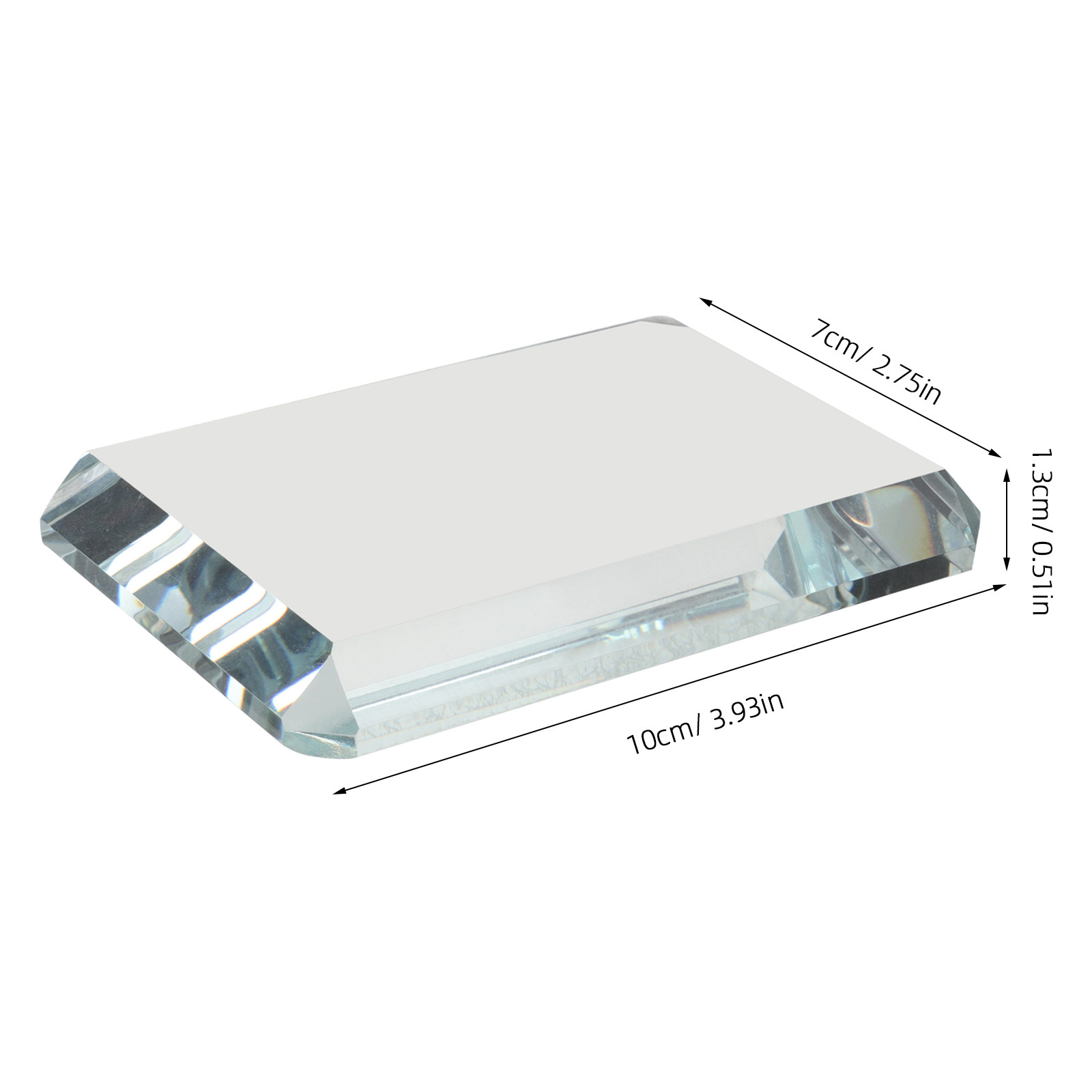 2Pcs Clear Glass Paperweight D - Book Weight Glass ulasan dan harga