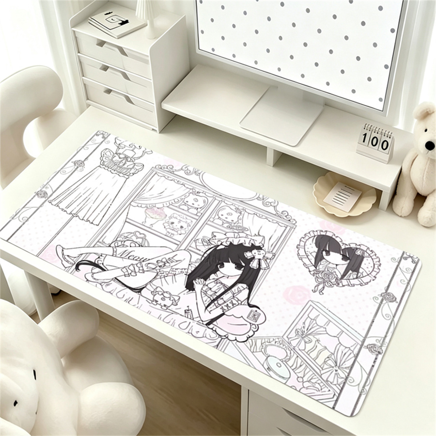 Anime Aesthetics Leather Mouse - Leather Desk Pad ulasan dan harga