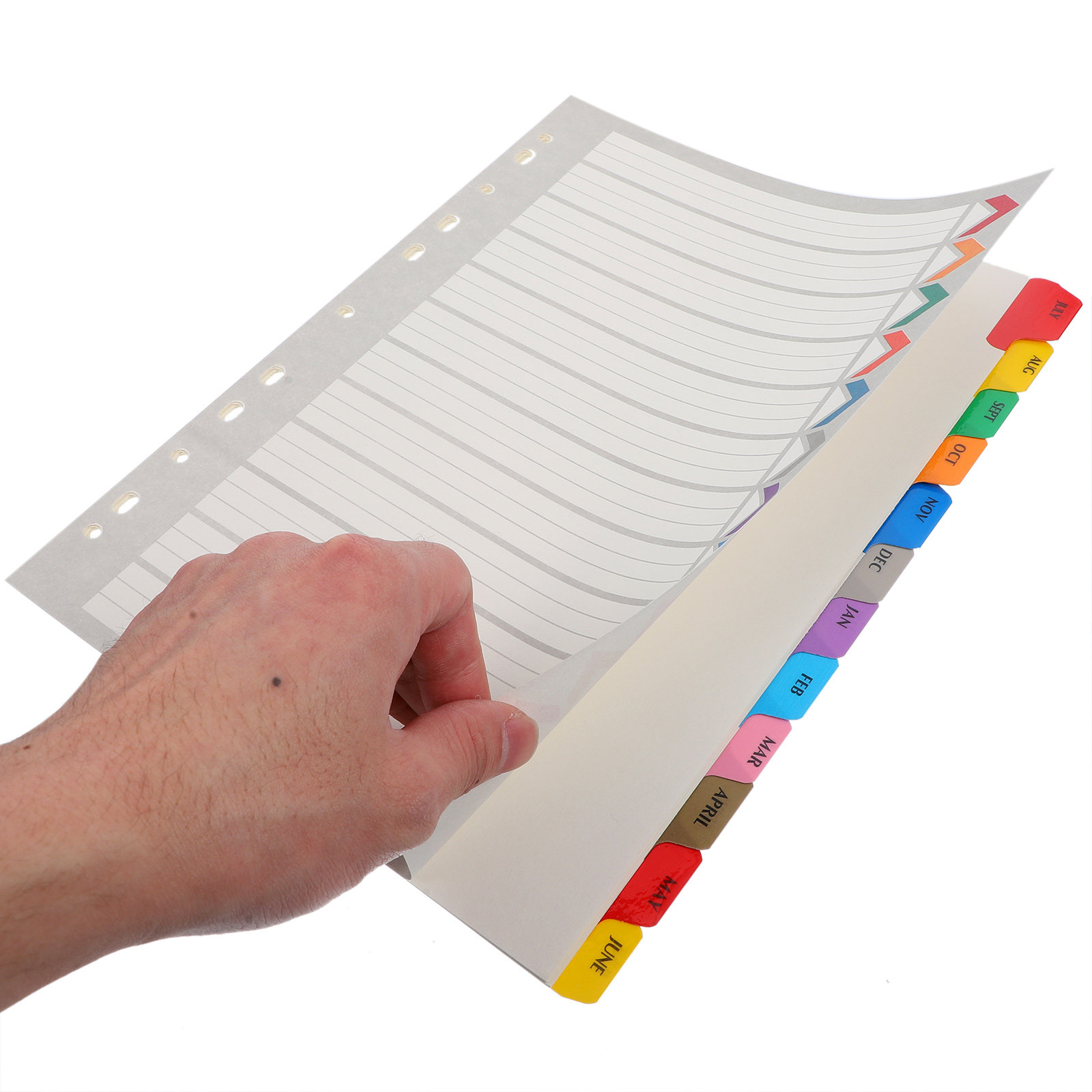 12Sheets Index Dividers Binder - Tab Divider A4 ulasan dan harga