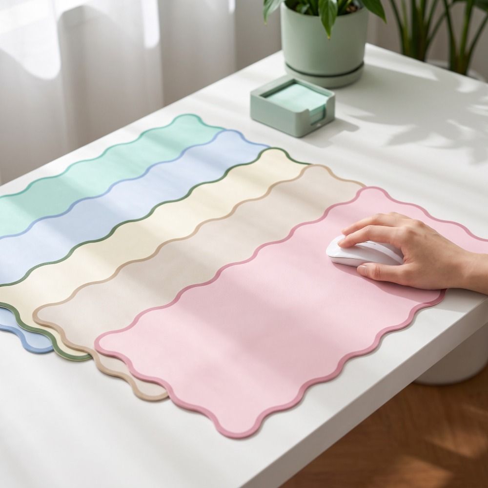 Sweet PU Leather Desk Pad Non  - Leather Desk Pad ulasan dan harga