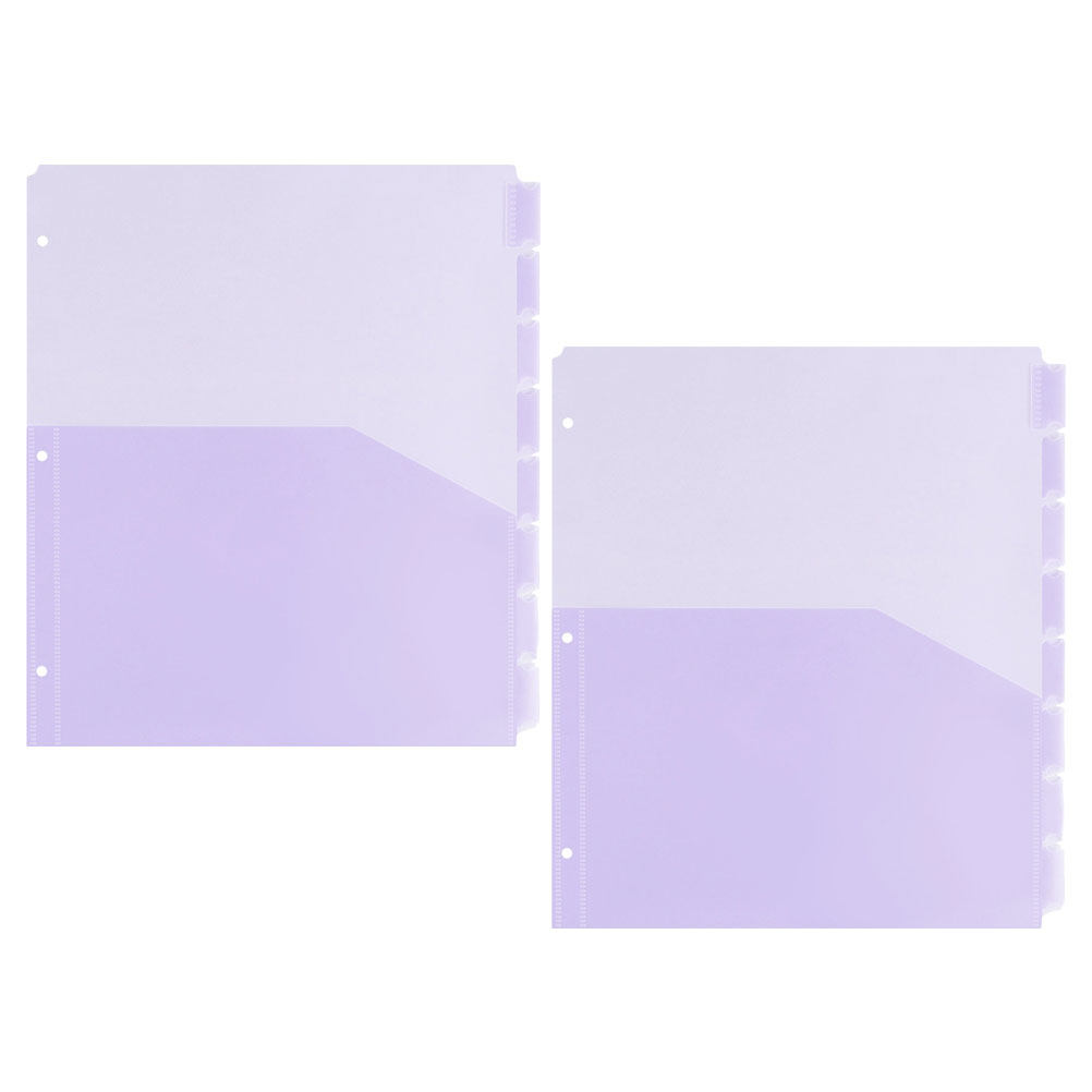 2Sets PP Plastic A4 Binder Div - Tab Divider A4 ulasan dan harga