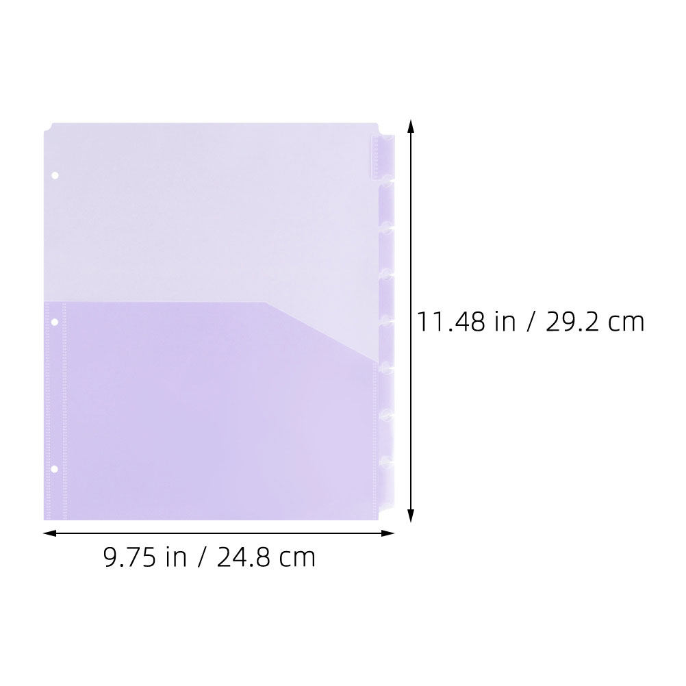 2Sets PP Plastic A4 Binder Div - Tab Divider A4 ulasan dan harga